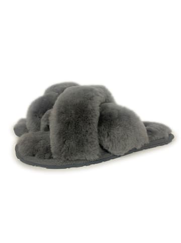 Aus Wooli Slipper Brighton in Grey