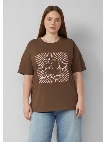 QS T-Shirt in 89D1_dunkelbraun