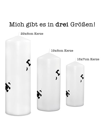 Mr. & Mrs. Panda Stumpenkerze Pinguine Einschlafen mit Spruch in Weiß