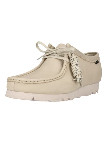 Clarks Schnürschuhe Wallabee GTX in 1255 White Leather