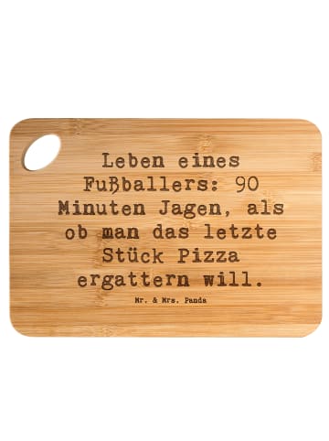Mr. & Mrs. Panda Holzbrettchen Spruch Fußballer Leidenschaft mit... in Braun