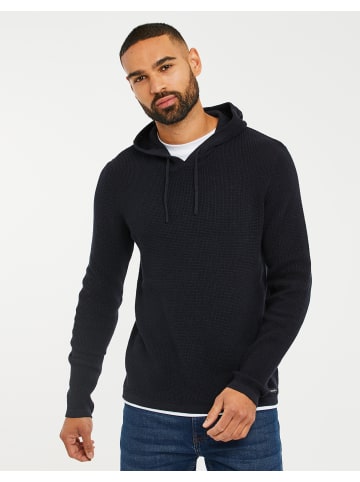 Threadbare Hoodie THB Jumper Hoodie Grayson in Navy/ Schwarz