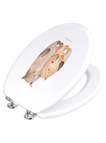 Mr. & Mrs. Panda Klo-Deckel Bären Liebe ohne Spruch in Weiß