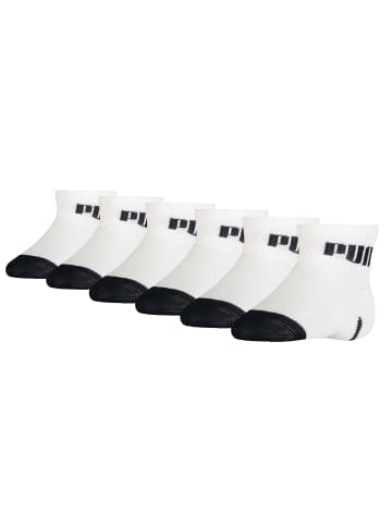 Puma Socken 6er Pack in Weiß/Schwarz