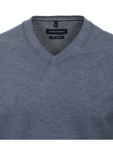 CASAMODA V-Pullover für Herren in blau