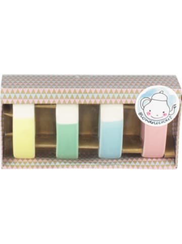 Blond Amsterdam 4er-Set Serviettenringe Blondelicious in Bunt - 5cm