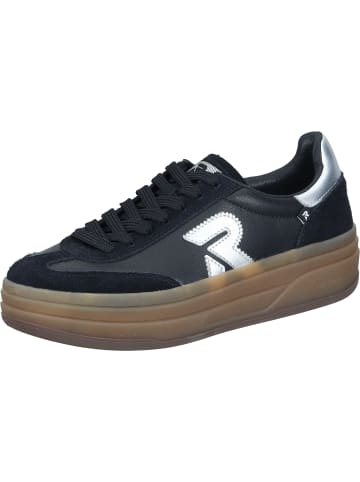 rieker Sneakers Low in schwarz/schwarz/silver