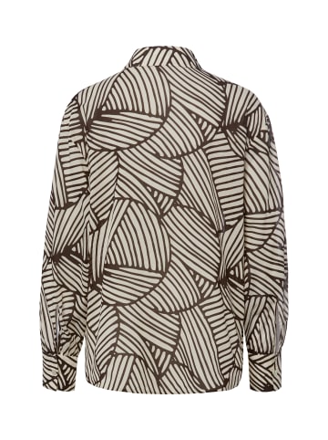 OPUS Hemdbluse Felora botanical in schoko ecru - 0001