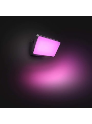 Philips Hue White & Color Ambiance Discover Outdoor dimmbar Wandleuchte 2250 lm schwarz