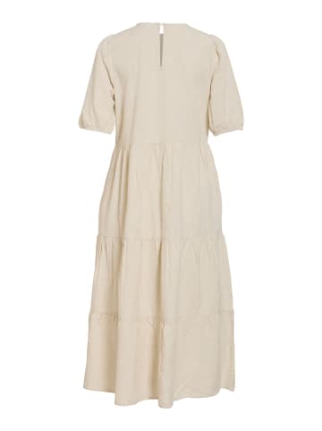 Vila Maxikleid in Super Light Natural Melan