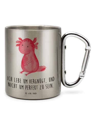 Mr. & Mrs. Panda Kaffeetasse Axolotl Niedlich mit Spruch in Silber