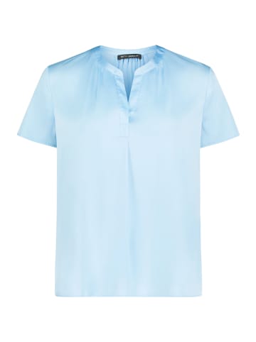 Betty Barclay Satin-Bluse kurzarm in Powder Blue