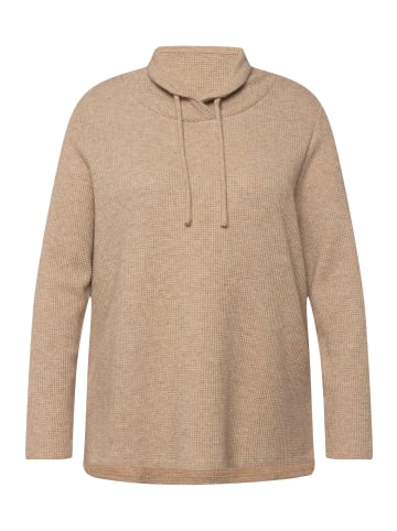 Ulla Popken Hoodie-Shirt in kitt