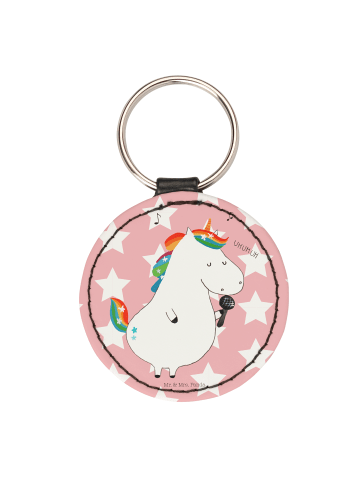 Mr. & Mrs. Panda Anhänger Einhorn Sänger ohne Spruch in Rot Pastell