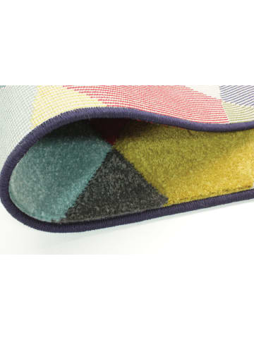 KADIMA DESIGN Designer-Teppich in lebhaften Farben und geometrischem Muster