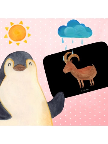 Mr. & Mrs. Panda Badvorleger Sternzeichen Steinbock ohne Spruch in Schwarz