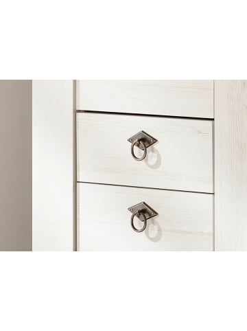 Furn.Design TV-Lowboard weiß Pinie, Eiche Wotan 150 cm, TV Unterteil mit Komforthöhe