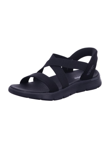 Skechers Damen Sandaletten GO WALK FLEX SANDAL - GLIMMER UP in Schwarz
