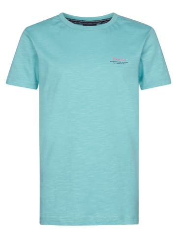 Petrol Industries T-Shirt mit Rückenaufdruck Tealshore in Grün