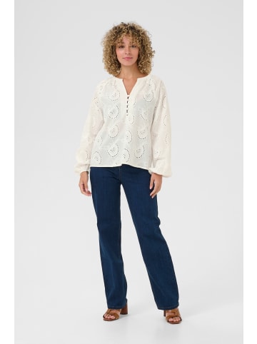 Cream Langarm-Bluse CRDelia Regular fit in Snow White