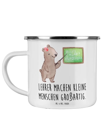 Mr. & Mrs. Panda Kaffeebecher Lehrer Großartig mit Spruch in Weiß