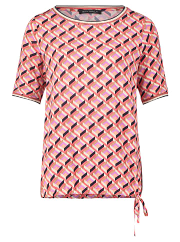 Betty Barclay Casual-Shirt mit Tunnelzug in Red/Beige