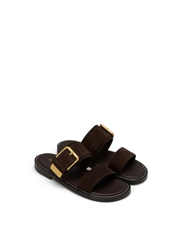 Marc O'Polo Pantolette Model Stina in Burnt Coffee