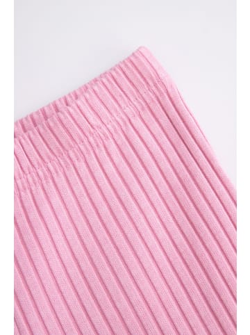 Coccodrillo Gerippte Leggings mit langem Hosenbein in rosa