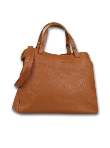 Toscanto Leder Handtasche Toscanto Tasche hellbraun ca. 31cm