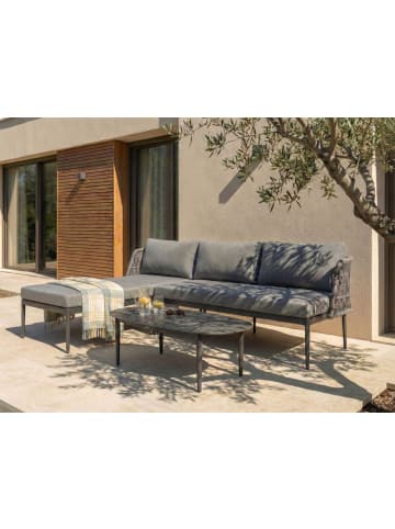 Beliani 2-tlg Sitzgruppe LEFFE in Grau