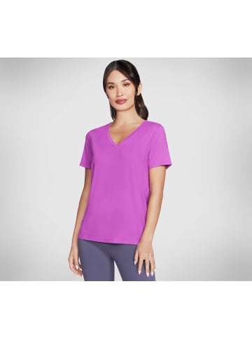 Skechers T-Shirt "GODRI SERENE VNECK TOP" in Violett