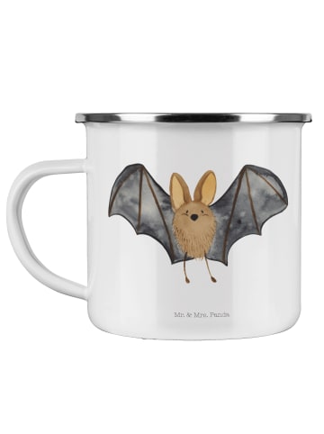 Mr. & Mrs. Panda Emaille Becher Fledermaus Flügel ohne Spruch in Weiß