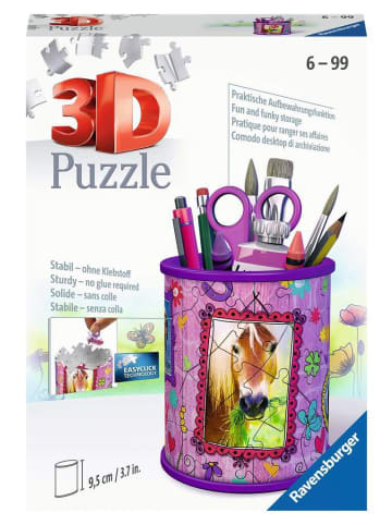 Ravensburger Konstruktionsspiel Puzzle 54 Teile 3D Puzzle Stiftehalter Pferde 6-99 Jahre in bunt