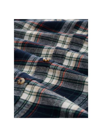 Tom Tailor Langarmhemd in navy multicolor check