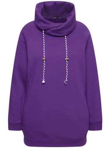 Ulla Popken Sweatshirt in tiefes violett