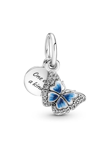 Pandora Charm-Anhänger Silber Blauer Schmetterling