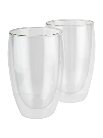 APS 2er Set Gläser in transparent, Ø 8,5 cm, H: 14 cm, 380 ml    