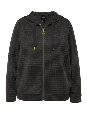 Ulla Popken Sweatjacke in graphitgrau