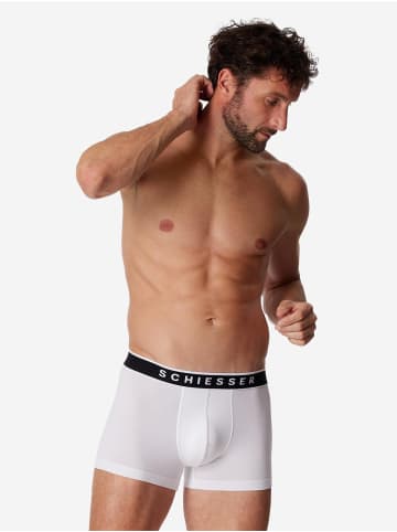 Schiesser Retro Short / Pant 95/5 Organic Cotton in Weiß