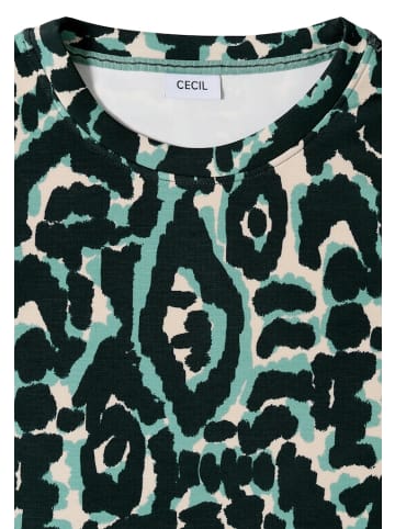Cecil Cupro Touch Print-Shirt in Grün