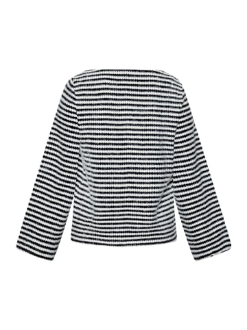 Betty Barclay Sweatshirt mit Kordelzug in Weiß/Schwarz