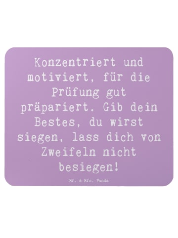 Mr. & Mrs. Panda Mousepad Spruch Prüfungen bestehen mit Spruch in Lavendeltraum