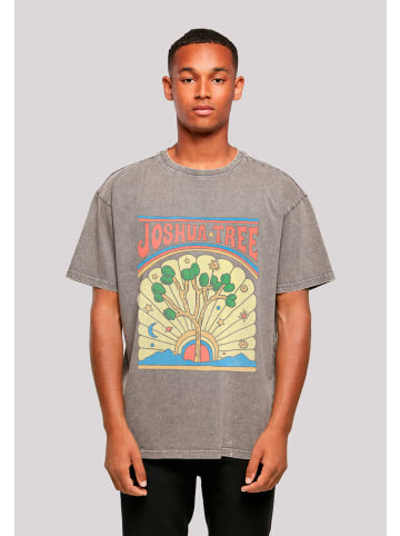 F4NT4STIC Oversize T-Shirt US National Parks Joshua Tree in Asphalt