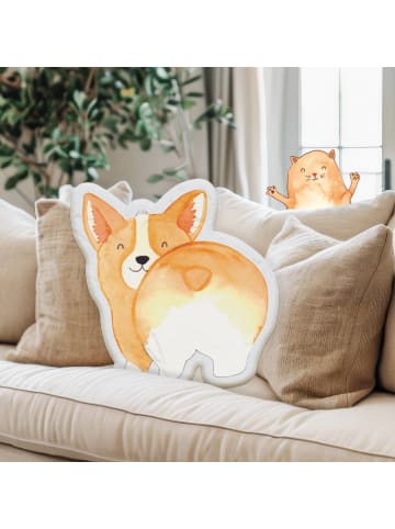 Mr. & Mrs. Panda Tierkissen Corgi Po ohne Spruch in Weiß