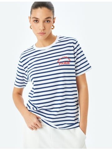 KOTON TSHIRT SS in Marineblau Gestreift