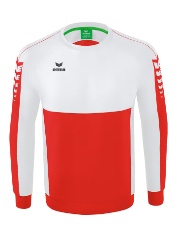 erima Kinder Six Wings Sweatshirt in rot/weiss
