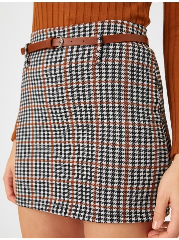 KOTON Rock in Braun Karomuster