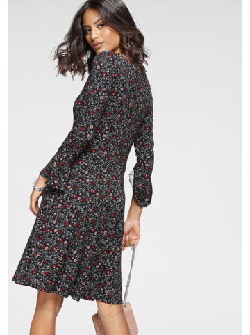 Laura Scott Jerseykleid in schwarz-geblümt