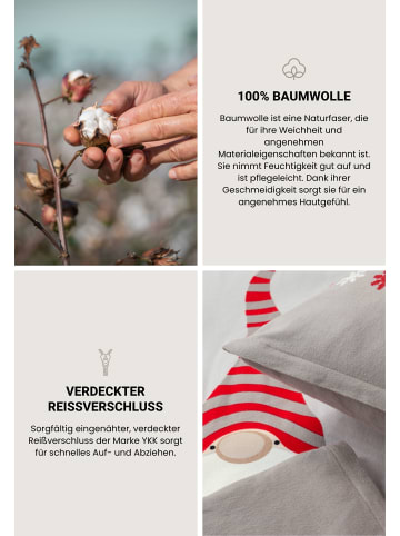 Schiesser Feinbiber-Bettwäsche-Set Balduin in Grau