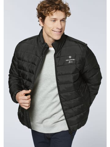 Oklahoma Jeans Steppjacke mit seitlichen Taschen in Schwarz